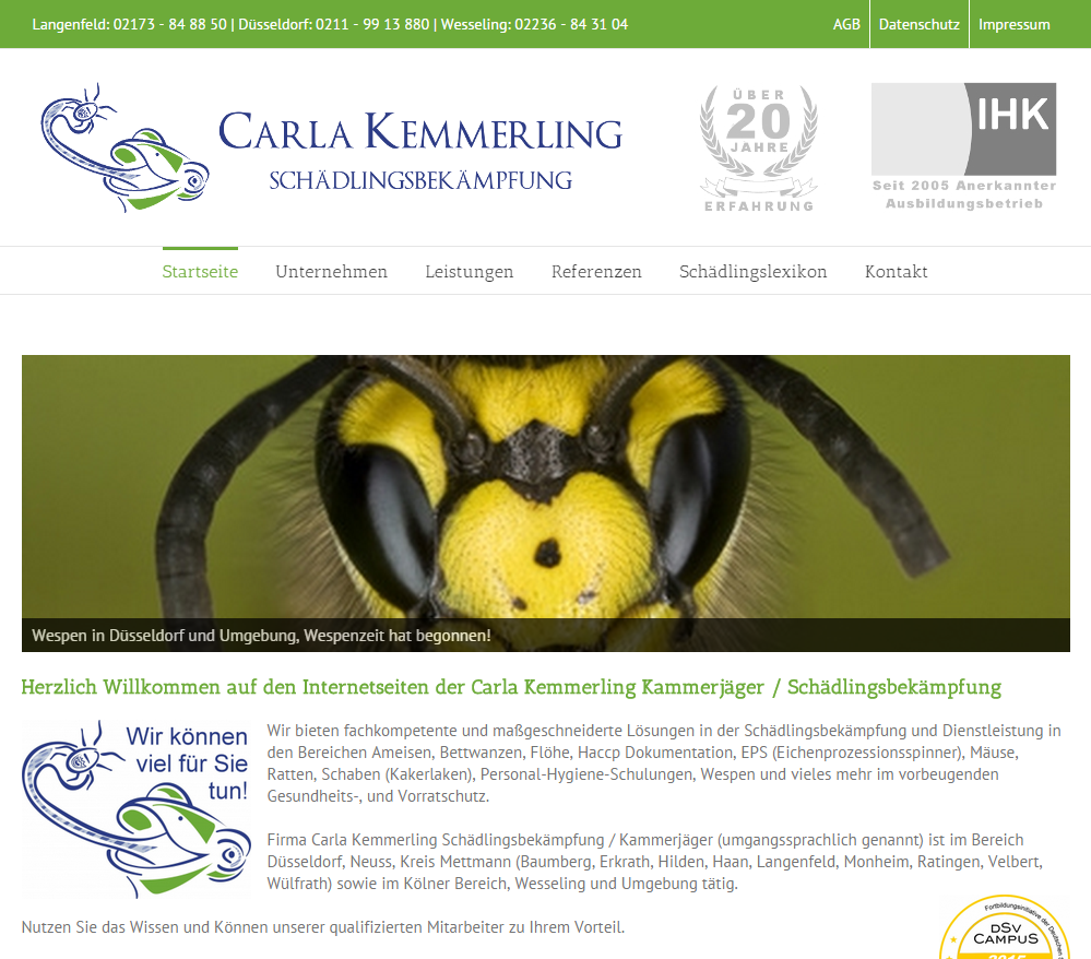 Logo Carla Kemmerling Schädlingsbekämpfung